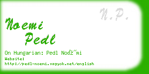noemi pedl business card